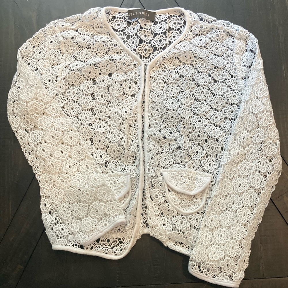 4 for $10 | Suzy Shier floral lace sweater